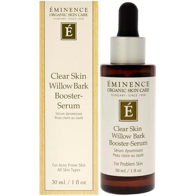 EMINENCE ORGANIC CLEAR SKIN WILLOW BARK BOOSTER SERUM, 1 OUNCE - Image 1